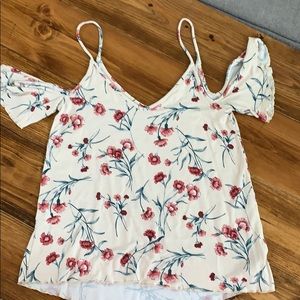 Off the shoulder floral top